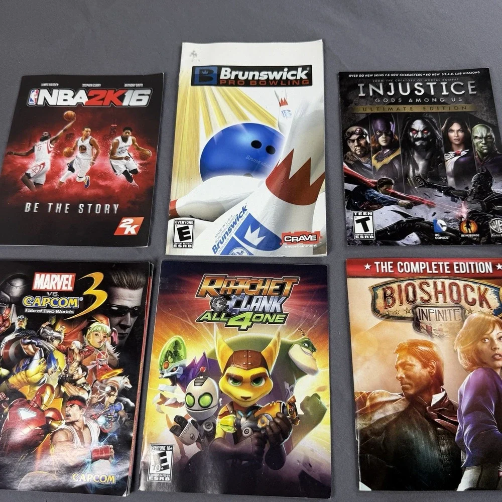 PS2 AND PS3 Lot of 14 Manuals Only Playstation 2 Playstation 3